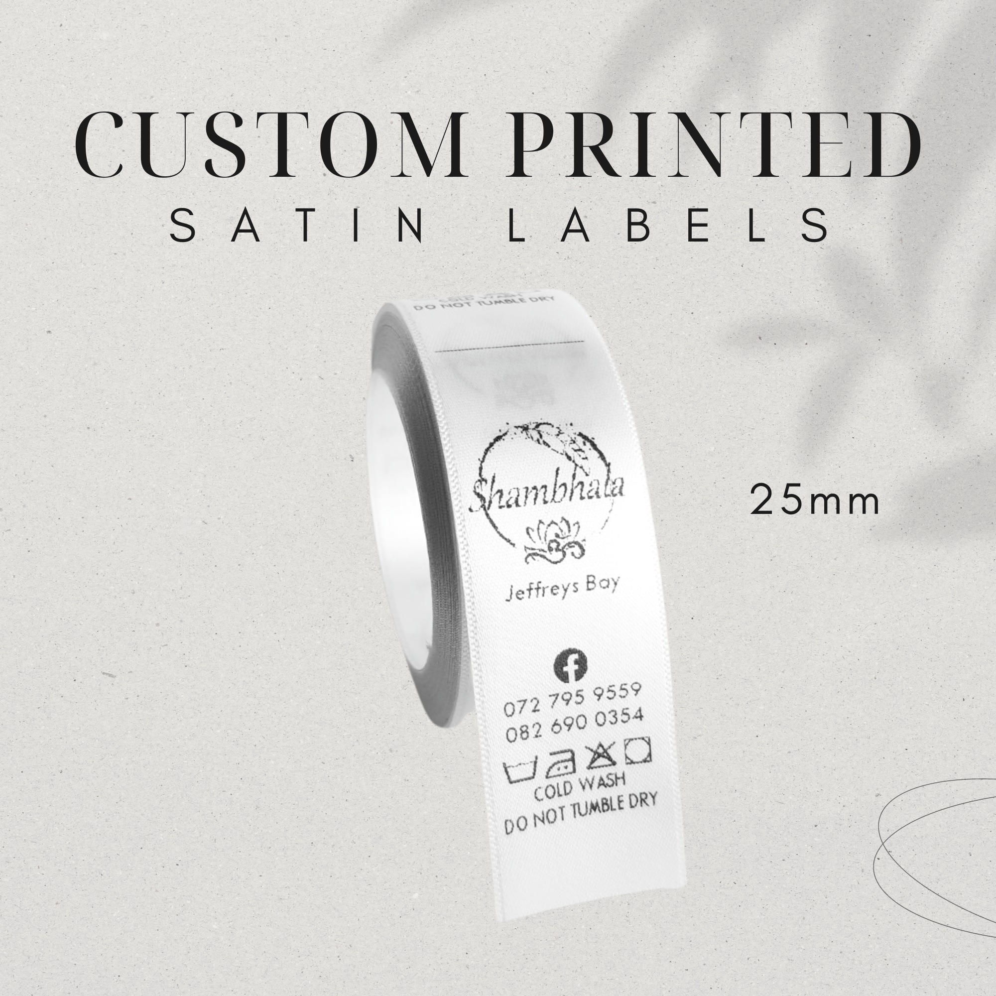 thumbnail image 2 of Custom Small Satin Sew On Labels – Make Your Own – Oz Labels 2 of 5