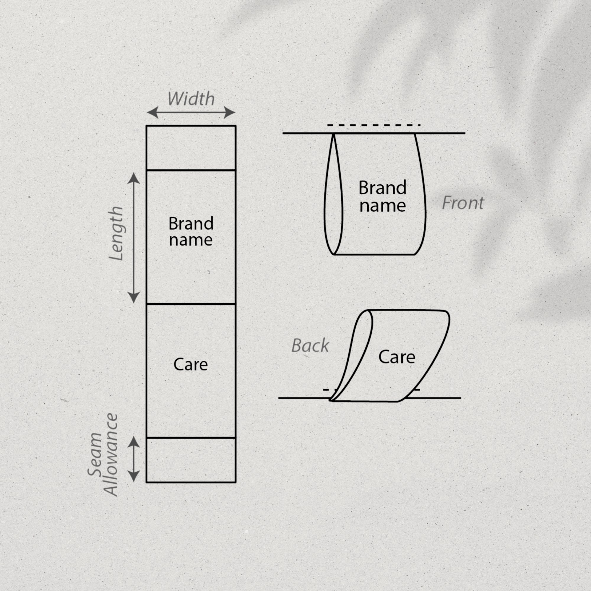 CUSTOM PRINTED SATIN LABEL 35MM - Image 4